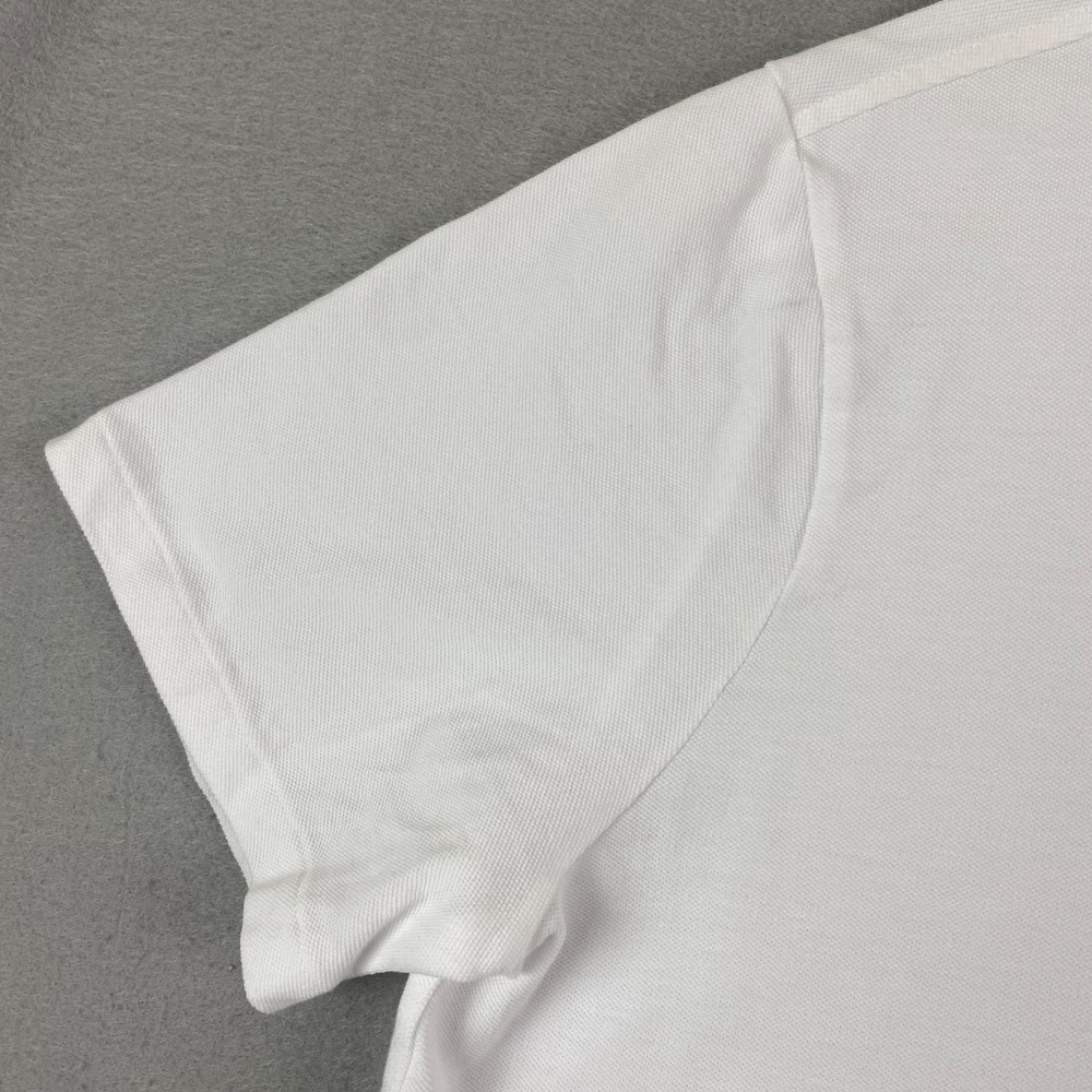 Ralph Lauren Polo Bear Mesh Shirt Men 2XL XXL solid white pocket embroidered - Picture 5 of 14